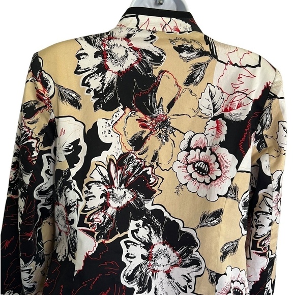 Silk Land | Floral Silk Blazer - Picture 5 of 7